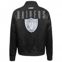 PRO STANDARD WOMENS SILVER CITY LIGHTS SATIN JACKET