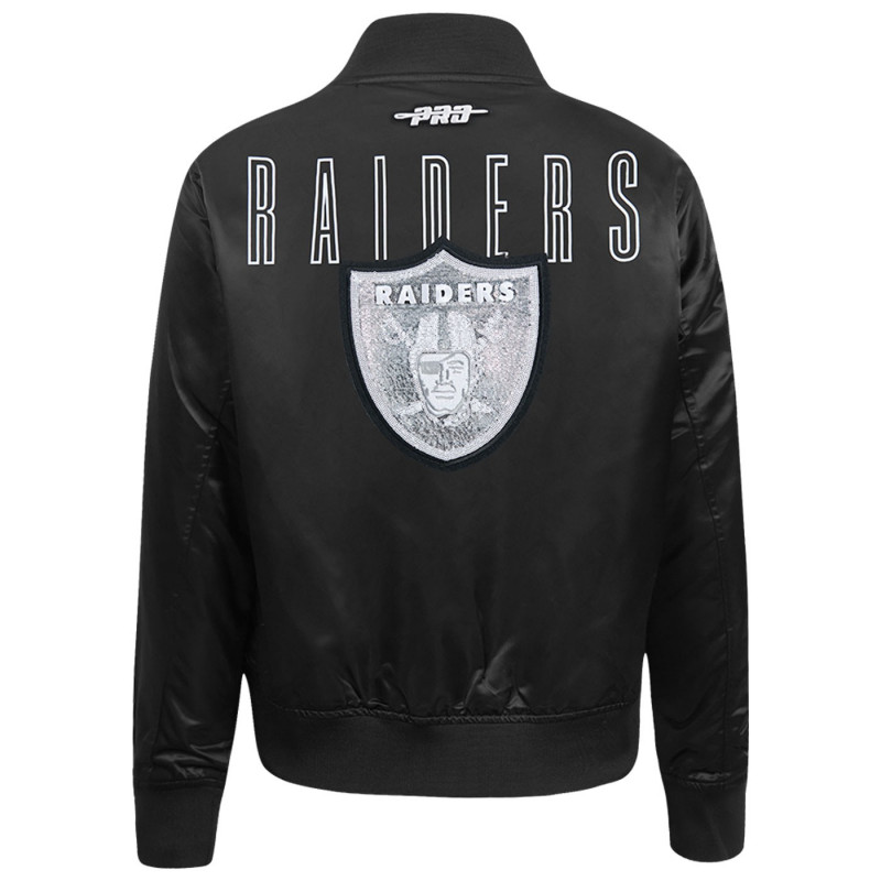 PRO STANDARD WOMENS SILVER CITY LIGHTS SATIN JACKET