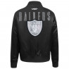 PRO STANDARD WOMENS SILVER CITY LIGHTS SATIN JACKET