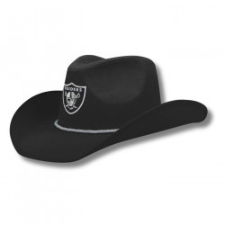 LAS VEGAS RAIDERS BLACK COWBOY HAT